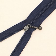 YKK 슬림 코일 지퍼 베이직 30cm, 네이비, 10개입