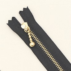 YKK 골드 지퍼 40cm, 블랙, 10개입