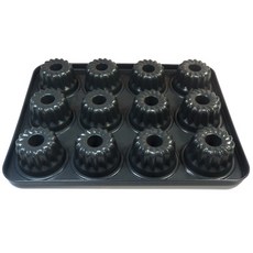 12格奶油圓蛋糕造型烤盤模具, 1個