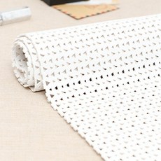 Kohasa ID三角形打孔PU皮革布料, 白色的