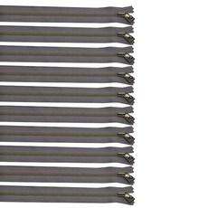 YKK 復古拉鍊 22cm, 深紫色, 10片