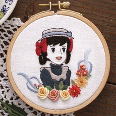 被子星索婁紅發安妮刺繡包, 1套, 17JS-2 戴安娜的臉