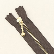 YKK 華可貴 金色拉鍊 40cm, 栗色, 10入