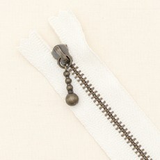 HAPPY BEARS YKK 復古拉鍊 15cm, 象牙白, 10個