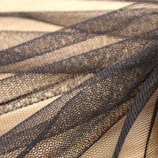 코하스아이디 소프트 프릴망사 패브릭원단, 블랙, 1개