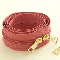 HAPPY BEARS 素色尼龍拉鍊 100cm, 深粉色, 1個