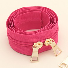 HAPPY BEARS 素色尼龍拉鍊 100cm, 桃紅色, 1個