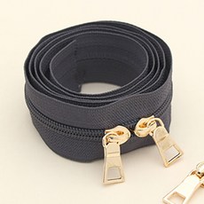 HAPPY BEARS 素色尼龍拉鍊 100cm, 深灰色, 1個