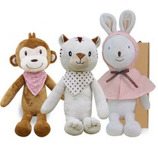 코니베이비 띠별가족 애착인형 내친구정글 60 + 내친구백호 60 + 내친구토끼 60 + 선물박스, 1세트