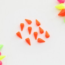 Cohas ID 螢光圓錐裝飾 13mm, 20個, 螢光橘