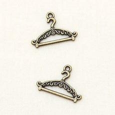 해피베어스 부티크 옷걸이 참장식, 앤틱골드, 8개입