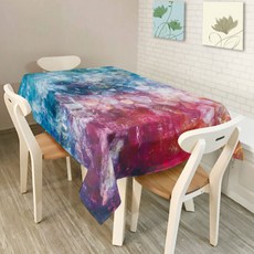 Owliving 花卉廚房桌布, 140 x 140 cm, J, 1個