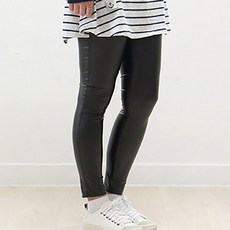 Kohasa ID緊身褲柔軟針織布彈性四面彈力布料 霧面布料, 黑色