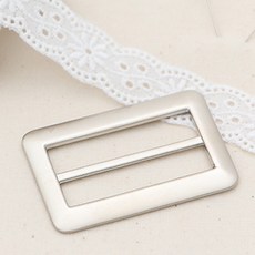 코하스아이디 사각 트렌치 벨트버클 40mm, 실버, 3개