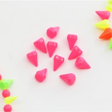 코하스아이디 형광 원뿔장식 15mm, 형광핑크, 20개입