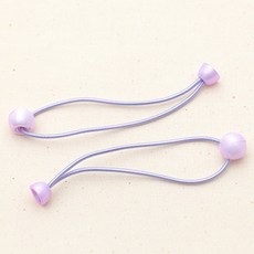 코하스아이디 펄 파스텔 헤어고무줄, 베이비퍼플, 8개입