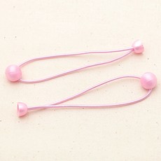 코하스아이디 펄 파스텔 헤어고무줄, 베이비핑크, 8개입