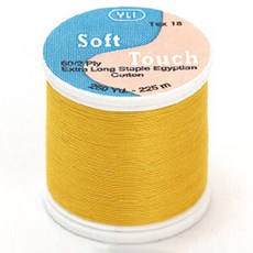 YLI 소프트 터치 아플리케 실, 001 LEMON, 225m, 1개