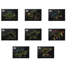 From Dinosaur Scratch Board 8p B 套組, 混色