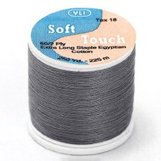 YLI 소프트 터치 아플리케 실, 024 DARK GREY, 225m, 1개