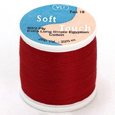 YLI 소프트 터치 아플리케 실, 005 BRT RED, 225m, 1개