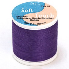YLI 소프트 터치 아플리케 실, 008 PURPLE, 225m, 1개