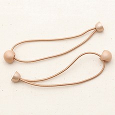 코하스아이디 펄 파스텔 헤어고무줄, 베이지, 8개입