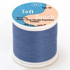 YLI 소프트 터치 아플리케 실, 014 MED BLUE, 225m, 1개