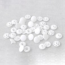 HAPPY BEARS 多功能釦子 T3 11.5mm, White, 2包