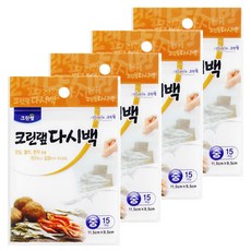 크린랩 다시백, 중(M), 15개입, 4개