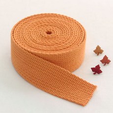 선샤인 면 웨이빙 끈 25mm, 오렌지, 2개
