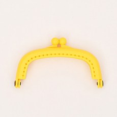 Happy Bears 糖果流行彩色塑膠框 9cm + 圖案, 2套, 黃色