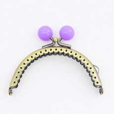 해피베어스 앤틱 라운드 컬러 구슬 프레임 8.5cm + 패턴, 2세트