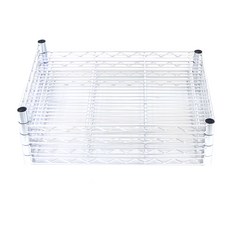 Corak Korea工業用金屬層板 390*600 4入+SF支撐架 390, 鉻（銀）