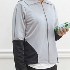 코하스아이디 대폭 소프트 분또 사방 스판 무지 패브릭원단, 연 그레이