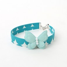 이츠독 강아지 루나 목걸이 M, 그린(B), 1개