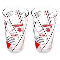 글라스몰 Sestriere One Pint Dosatore 맥주잔 2P, 2개