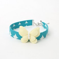 이츠독 강아지 루나 목걸이 XL, 그린(A), 1개