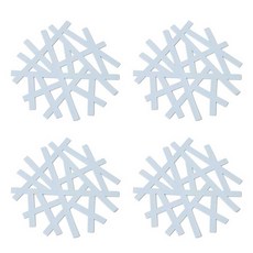 이코디 이어드 라인 냄비받침, 미니 블루, 4개