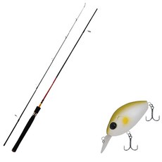 APIS Firestorm 鱸魚路亞釣竿 S662ML + DAMIKI_硬餌_DC 100 55mm 005 AYU, 1套