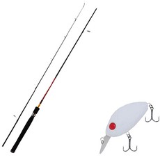 APIS Firestorm 鱸魚路亞釣竿 S662ML + Damiki_硬餌_DC 100 55mm 007 CREAM WHITE, 1套
