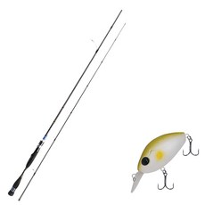 Aomax Neo Black捲線器型擬餌釣竿 S-662ML+Damiki Hard Bait DC 100 55mm 005 AYU, 1套