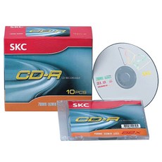 SKC CD-R 52X 700MB 공디스크 10p + 슬림 케이스 10p, 1개