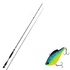 Aomax Neo Black旋轉式擬餌竿 S-662ML+Damiki鉛芯棒60硬餌擬餌 28g 241D SILVER SPINE CHART, 1套