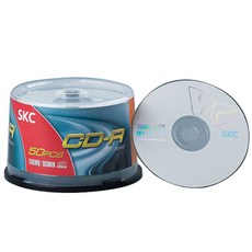 SKC CD-R 52X 700MB 공디스크 50p + 케이크 케이스, 1개