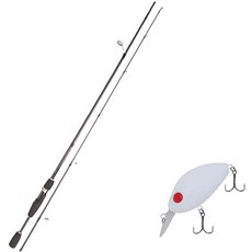 Youngkwu產業Blue Force Starzen擬餌竿 S68M+Damiki_硬餌_DC 100 55mm 007 CREAM WHITE, 1套