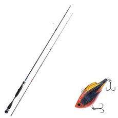 Aomax Neo Black Spinning Type擬餌釣魚竿 S-662ML+Damiki鉛墜 60硬餌擬餌 28g 216H APACHE, 1套