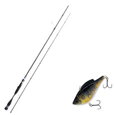 Aomax Neo Black旋轉式擬餌釣竿 S-662ML+Damiki鉛錘 60硬餌擬餌 28g 230H BLACK GOLD, 1套