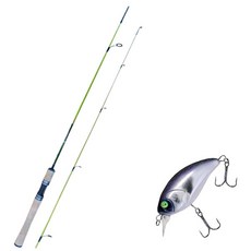 Won Da Ye Green Spinning路亞竿 602UL+Damiki DTSCO 40硬體路亞 319H CYBER PURPLE, 1套