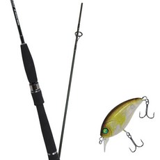 Won Da Marysol路亞竿 602LSP+Damiki DTSCO 40硬體路亞 314H 黃色 AYU, 1套